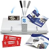 Mxmoonant 2 in 1 Manual Creasing &amp; Perforating Machine 13.4'' | Metric/Imperial Scale, 70-450g for Creaser/70-250g for Perforation, for Invitations Cards, Brochures, Covers