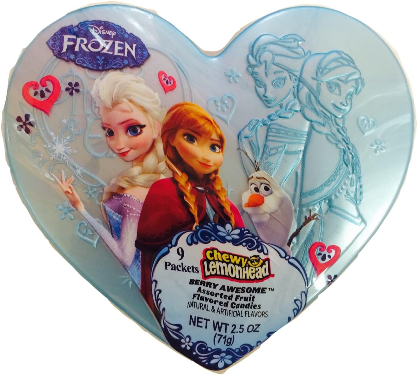 Frozen Disney's Chewy Lemonhead Valentine Heart Shaped Box