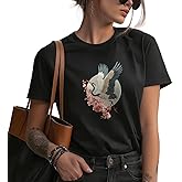 domirica Pretty Shirts for Women Solid 100% Cotton Short Sleeve Crewneck 2026 Spring Lightweight Comfy Daily Blouses