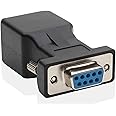 LM YN DB9 RS232 Female to RJ45 Female Adapter COM Port to LAN Ethernet Port Converter