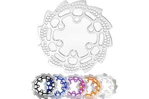 QLOI-LEUE Rear Brake Rotor Aluminum 7075 for Losi 1/4 Promoto-MX, Rear Brake Disk, Upgraded Parts for LOSI 1/4 Promoto-MX Motorcycle RTR LOS06000T1, LOS06000T2, LOS06002 Replacement for: LOS362010 - Silver