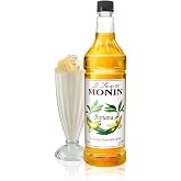 Monin Banana Syrup for Drinks - Gluten Free, Kosher - 750 ml / 25.4 fl oz | Banana Syrup Flavoring for Coffee, Sodas, Cocktails, Mochas, Cocoas, Lattes &amp; More, Naturally Flavored, BPA Free, Non-GMO