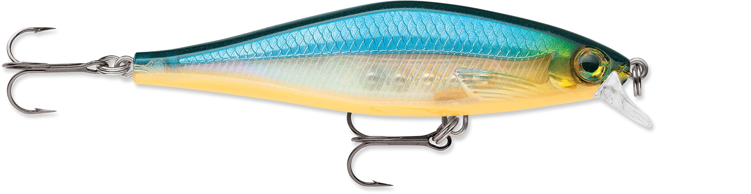 Rapala Shadow Rap Lure with Three No. 6 Hooks, 0.6-1.2 m Swimming Depth, 11 cm Size, Blue Ghost