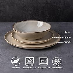 AmorArc Ceramic Dinnerware Sets,Handmade Reactive