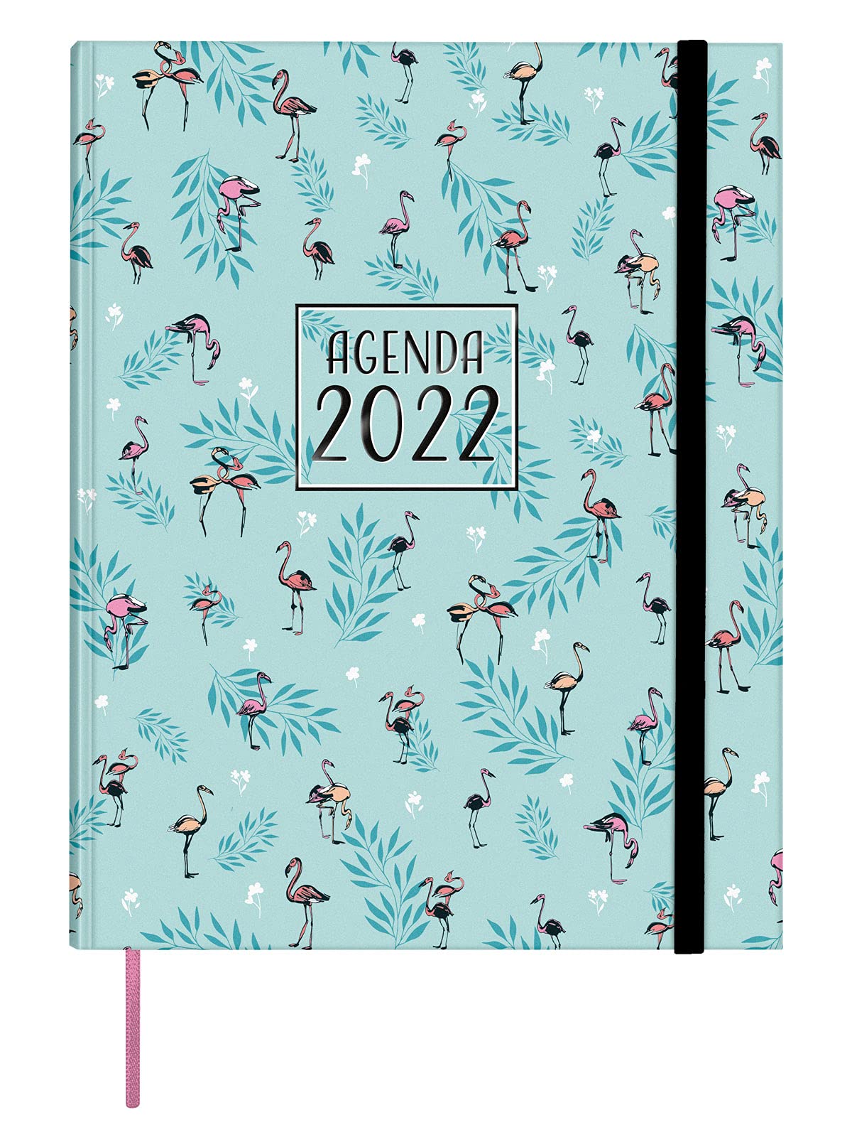 Finocam - 2022 1 Day Page Diary, January 2022 to December 2022 (12 months) Y12 - 210 x 270 mm Dynamic Berlin Flamingos Spanish