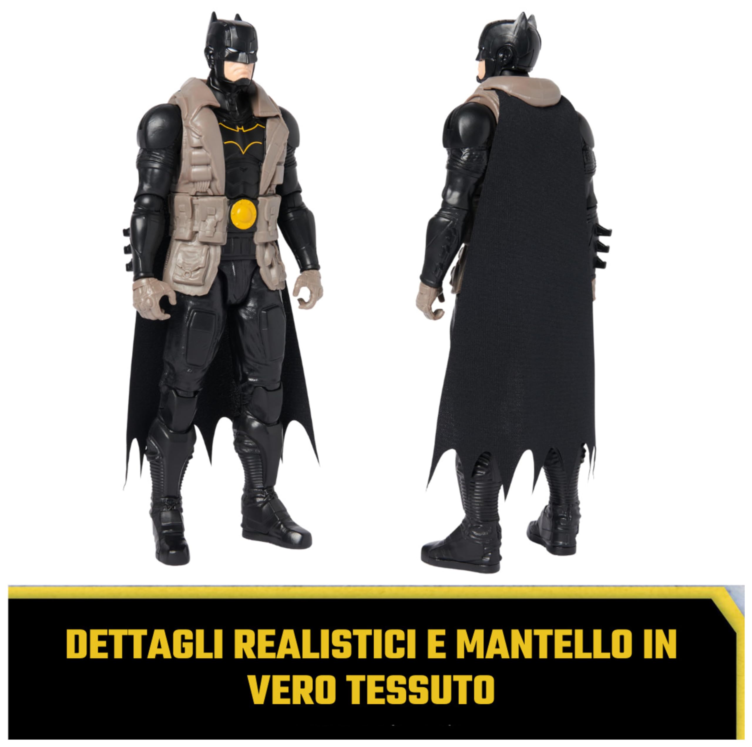 DC Comics Batman S10-Actionfigur, 30 cm groß, voll beweglich für spannende Abenteuer und actionreiche Stunts, Spielzeug für Kinder ab 4 Jahren, original Comic-Design 3