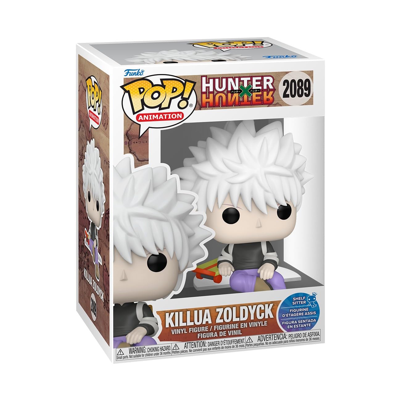 Funko Pop! Animation: Hunter X Hunter - Killua Zoldyck - Shelf Sitter - Collectable Vinyl Figure - Gift Idea - Official Merchandise - Toys for Kids & Adults - Anime Fans