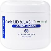 Oasis LID &amp; LASH + Tea Tree Oil Eyelid Cleanser Wipes - 60 Count
