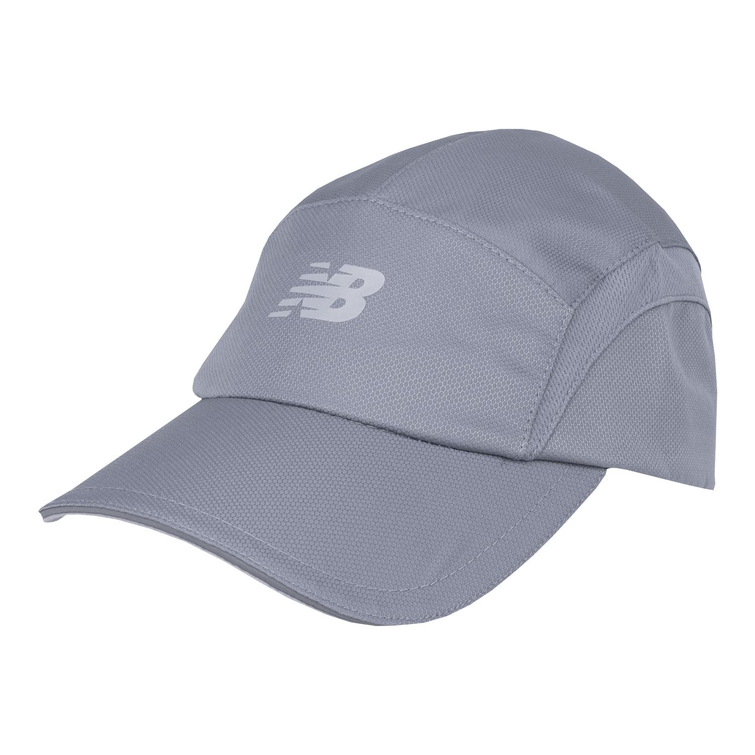New Balance 5 Panel Performance Hat, GUNMETAL