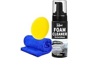 POLIXEL Multifunctional Foam Cleaner for Car - Car Interior Cleaner & Deep Stain Remover for Home, Powerful Foam Removes Dirt and Stains from Seat, Fabric and Carpets - 5oz / 150ml