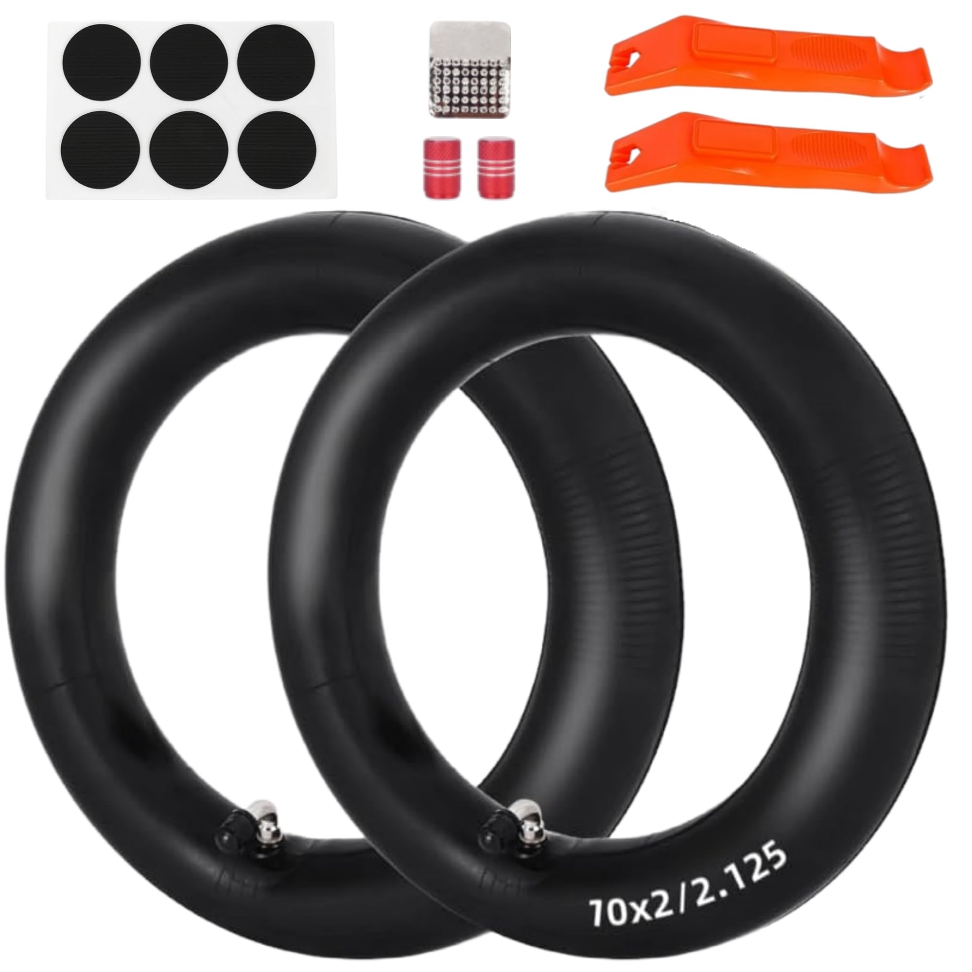 RUHUO 10x2 inch Inner Tube (2Pack) Replace 10X2.125 Inner Tube for trikes and baby strollers 10" wheel electric scooter gas scooters and mobility scooters with 10X1.90 / 10X1.95 Tube