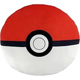 Northwest Pokemon Poke Ball Cloud Pillow 12" &ndash; Plush Pokemon Stuffed Toy, Kids Room Decor, Cartoon Character Pillow, Gift for Boys &amp; Girls