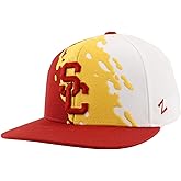 ZHATS NCAA Unisex-Adult NCAA Officially Licensed Hat Flat Snapback Z11 Retro Paintbrush