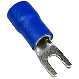 10PCS 6 AWG #10 M5 Insulated Fork Crimp Connector