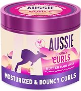 Aussie Bouncy Curls Butter Hair Mask 500ml, 2in1 Pre- & Post-Shampoo, 48H Frizz
