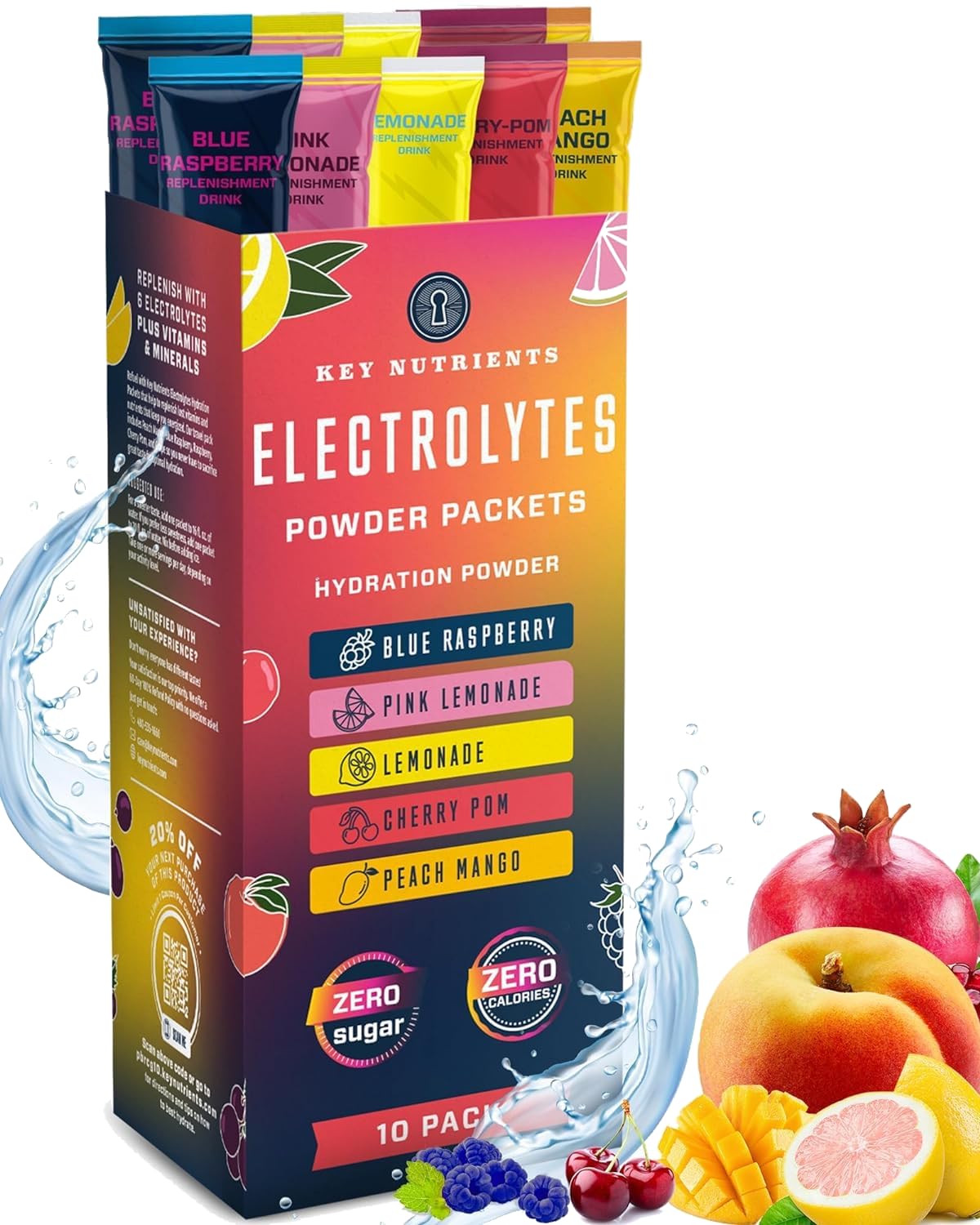 Mua Multivitamin Hydration Packets - 5 Delicious Flavors - Electrolytes ...