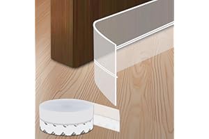 Lunghaa Silicone Weatherstripping Shower Glass Door Seal, Self-Adhesive Window Weather Strip, Peel and Stick Weatherstrip for Anti-Collision, Soundproof and Waterproof (Clear, 16.4FT x 1.38IN)