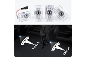 Motrobe for 2016-2023 Tesla Model Y Model 3 Model S, 2016-2021 Model X Integration Ultra-Brights Step Led Puddle Door Lights Never Fade with Extension Cord, Pack of 4 2023 Upgraded
