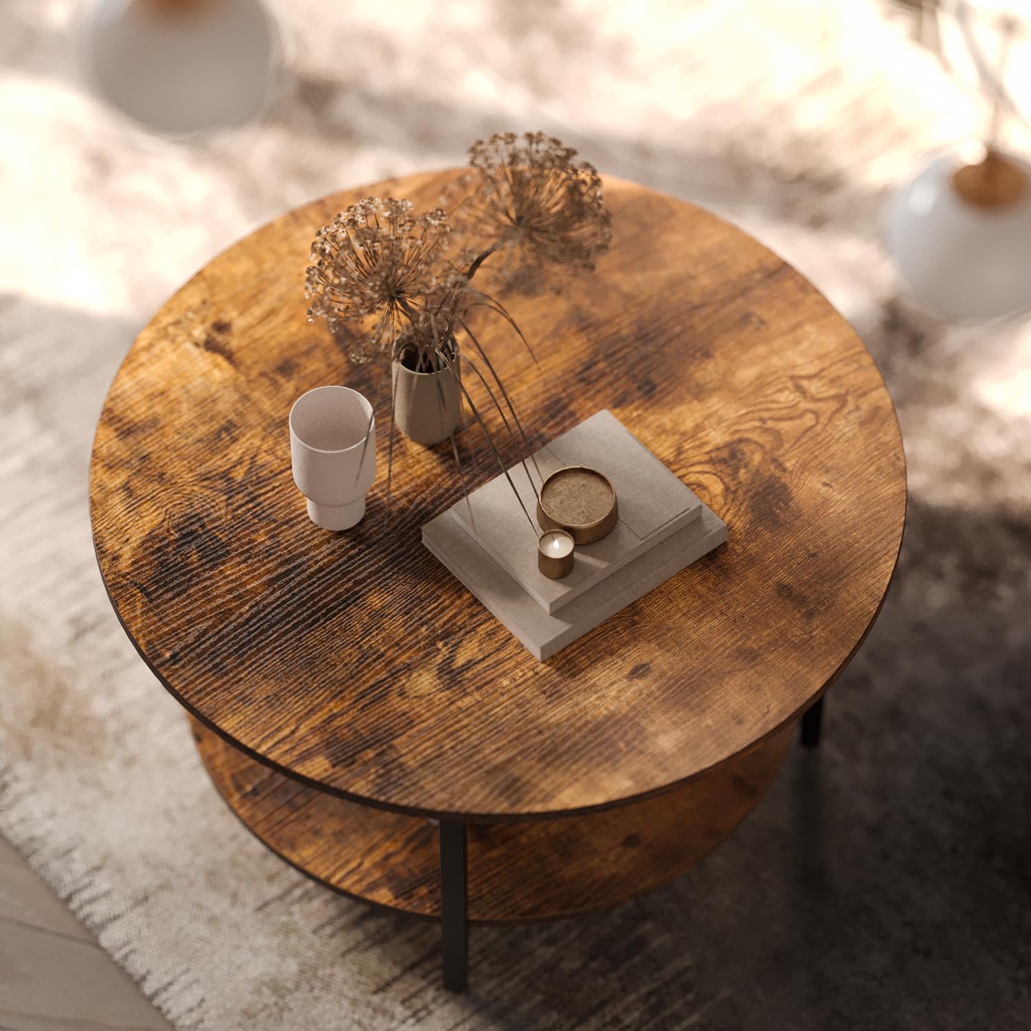 Mua FABATO Round Lift Top Coffee Table with Storage and Hidden ...