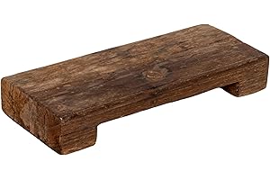 Creative Co-Op Found Decorative Wood Pedestal (Each one Will Vary)