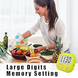 12 Pack Digital Kitchen Timers for Cooking Magnetic