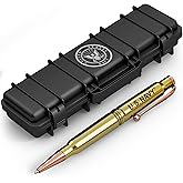 308 Real Bullet Authentic Brass Casing Refillable Twist Pen - Polished Brass