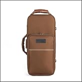 Omebaige BGR Rectangular Trumpet Case, Built-in Backpack Straps Gig Bag | Durable trumpet case with reinforced protection, accessory storage and comfortable carrying for performances and travel.