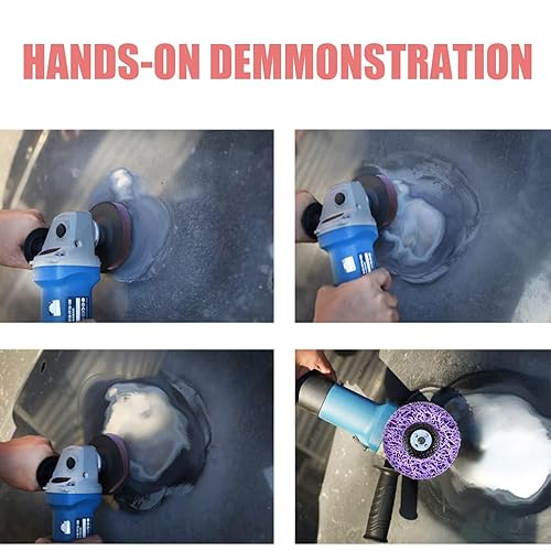 LAIWOO Strip Discs Stripping Wheel For Angle Grinder, 4-1/2" Paint Stripper Abrasive Wheel Disc Clean And Remove Paint Coating Rust Welds Oxidation(5Pack