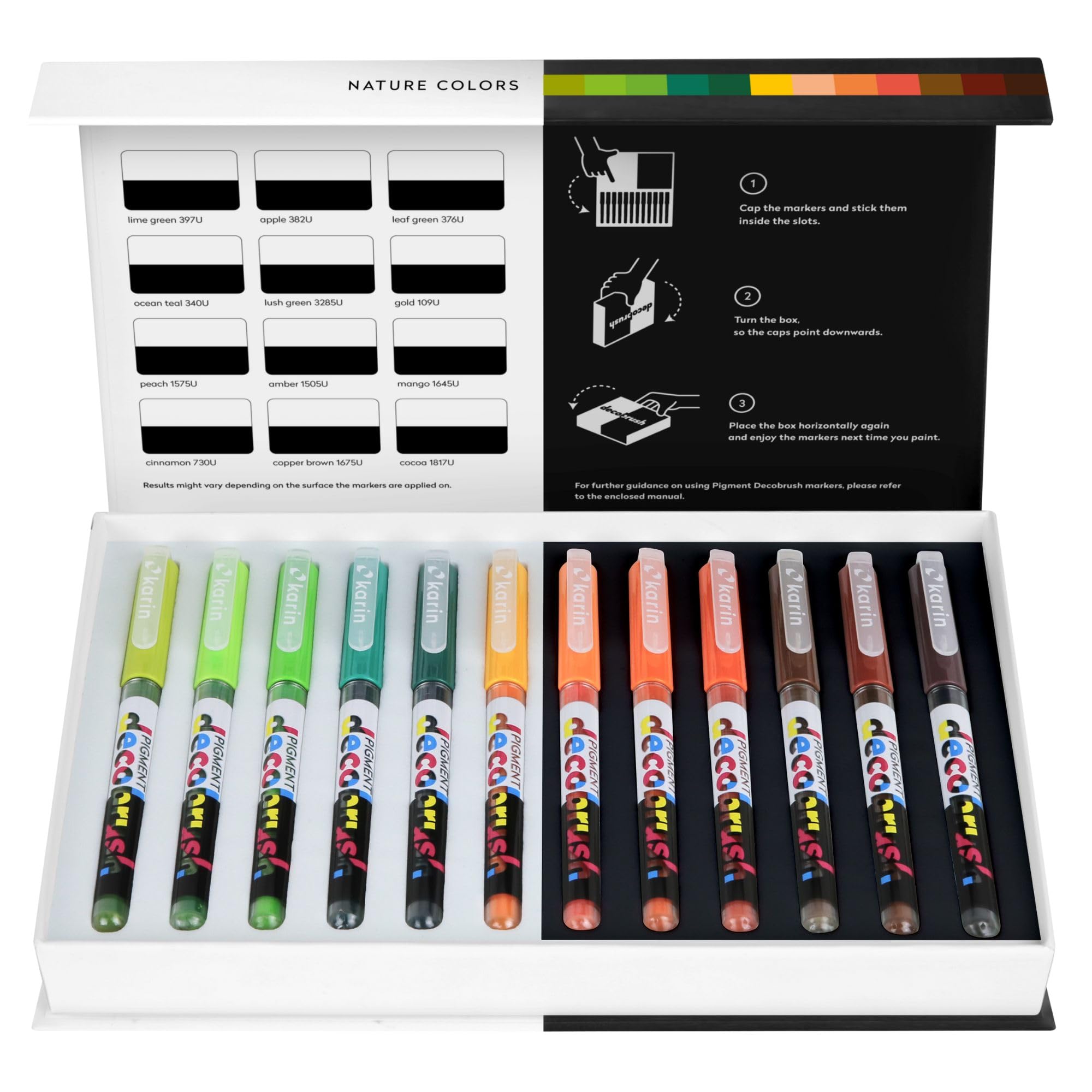 Karin Pigment Decobrush Marker Pen, Nature, One Size, KAR29C3