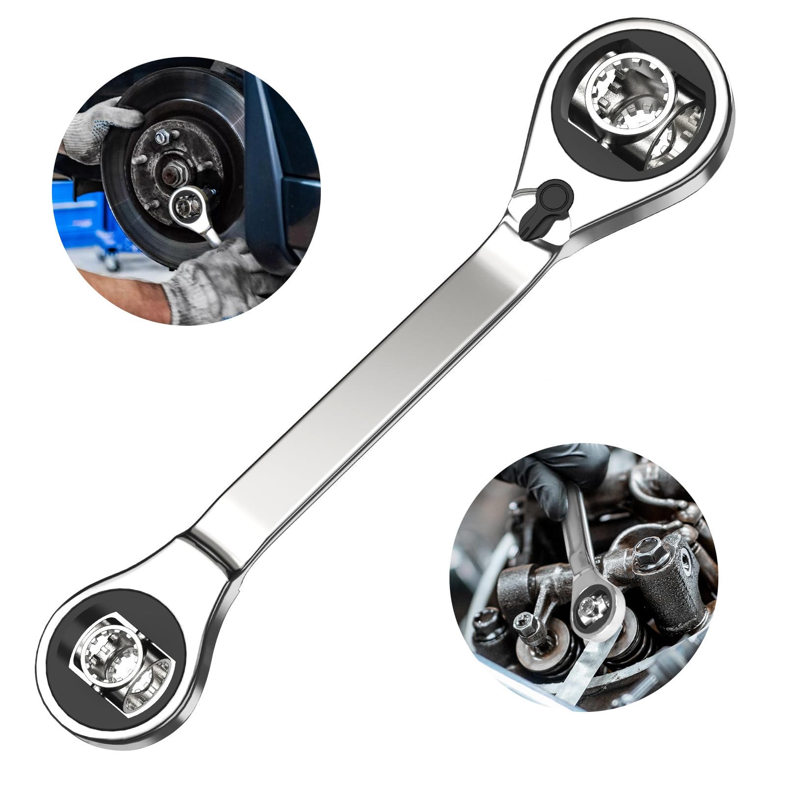 48-in-1 Universal Socket Wrench - 360° Rotating Head Multi-Tool For Home & Car