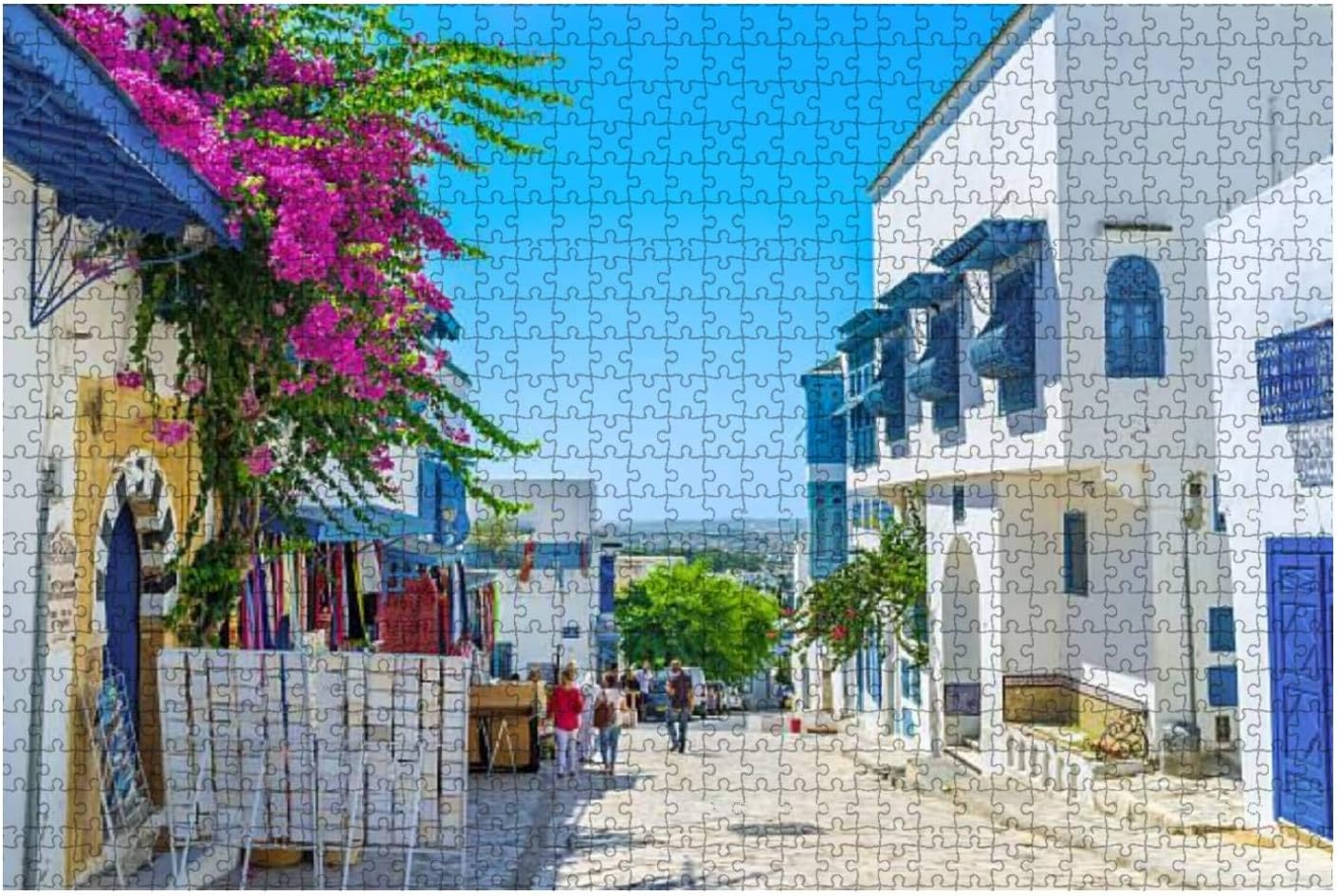 The Hills of sidi BOU Said Famous Resort Stock Pictures Royalty Free 1000 Piece Wooden Jigsaw Puzzle DIY Children Educational Puzzles Adult Decompression Gift Creative Games Toys Puzzles Home Decor
