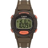 Timex Men's Expedition CAT5 41mm Watch - Green Strap Digital Dial Green Case