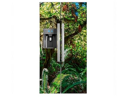 Vinilo Frigorífico Americano Selva Virgen | 90x180cm | Varias ...