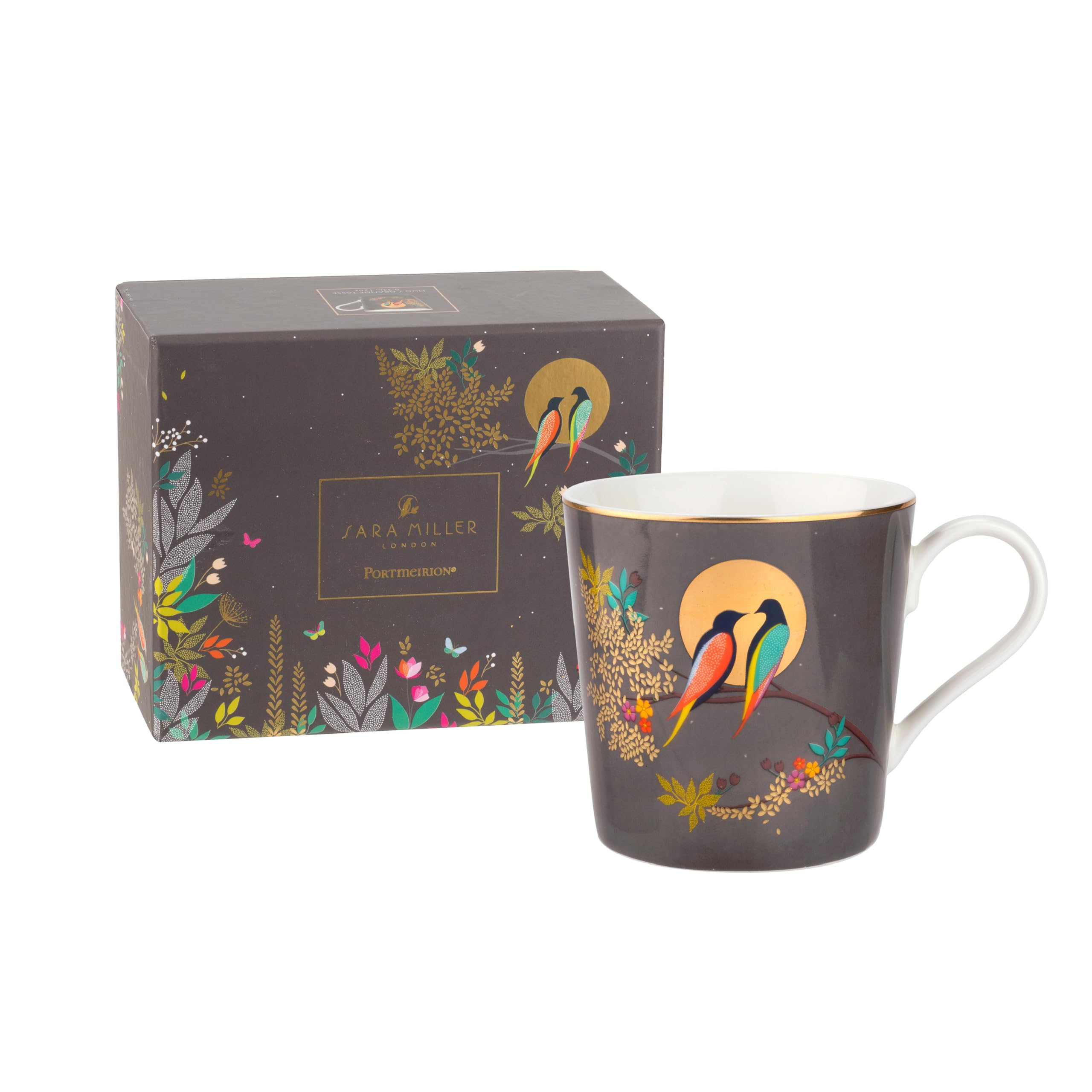 Sara Miller for Portmeirion Chelsea Mug, Ceramic Grey, 120 x 150 x 95 cm