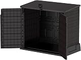 Duramax Cedargrain StoreAway 850L Plastic Garden Storage Shed Dark Brown view 6