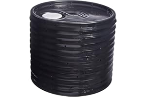 Hudson Exchange Lid with Spout and Gasket for 3.5, 5, 6, and 7 gal Buckets, HDPE, Black, 12 Pack