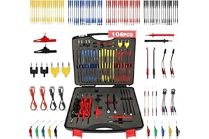 Automotive Circuit Test Leads Kit 104 Pcs Gift for Men Dad Multi-Function Multimeter Electrical Probe Test Kit with Black Car