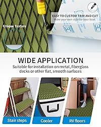 OCEANBROAD Self-Adhesive 48''x16'' Boat Flooring