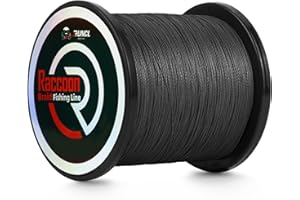 RUNCL Upgraded Braided Fishing Line, Colorfast Fishing Line Braid for Bass, Trout, Crappie, Ultra Strong Braid for Saltwater Freshwater, Abrasion Resistant, Zero Stretch, 6-80lb, 150/300/500/1000Yds