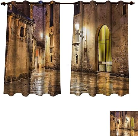 RuppertTextile Gothic Blackout Curtains Panels for Bedroom Gothic