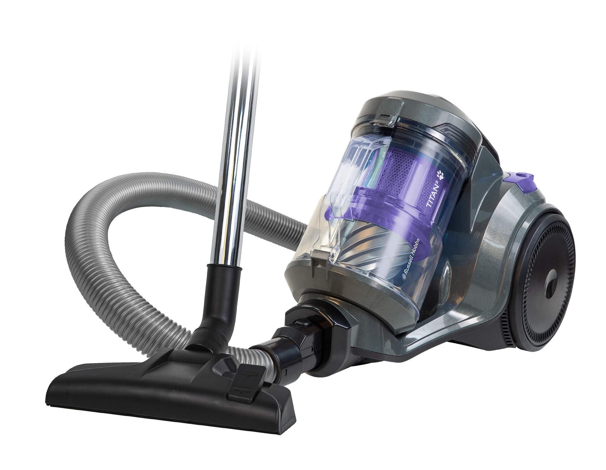 Russell Hobbs® Titan2 Pet Multi-Cyclonic Cylinder Vacuum Cleaner 3L Dust Capacity Powerful 700W High Efficiency Motor, Triple Dust-Lock Filtration, Turbo & 3-in1 Multi-Tools, 2 Year Guarantee RHCV4601