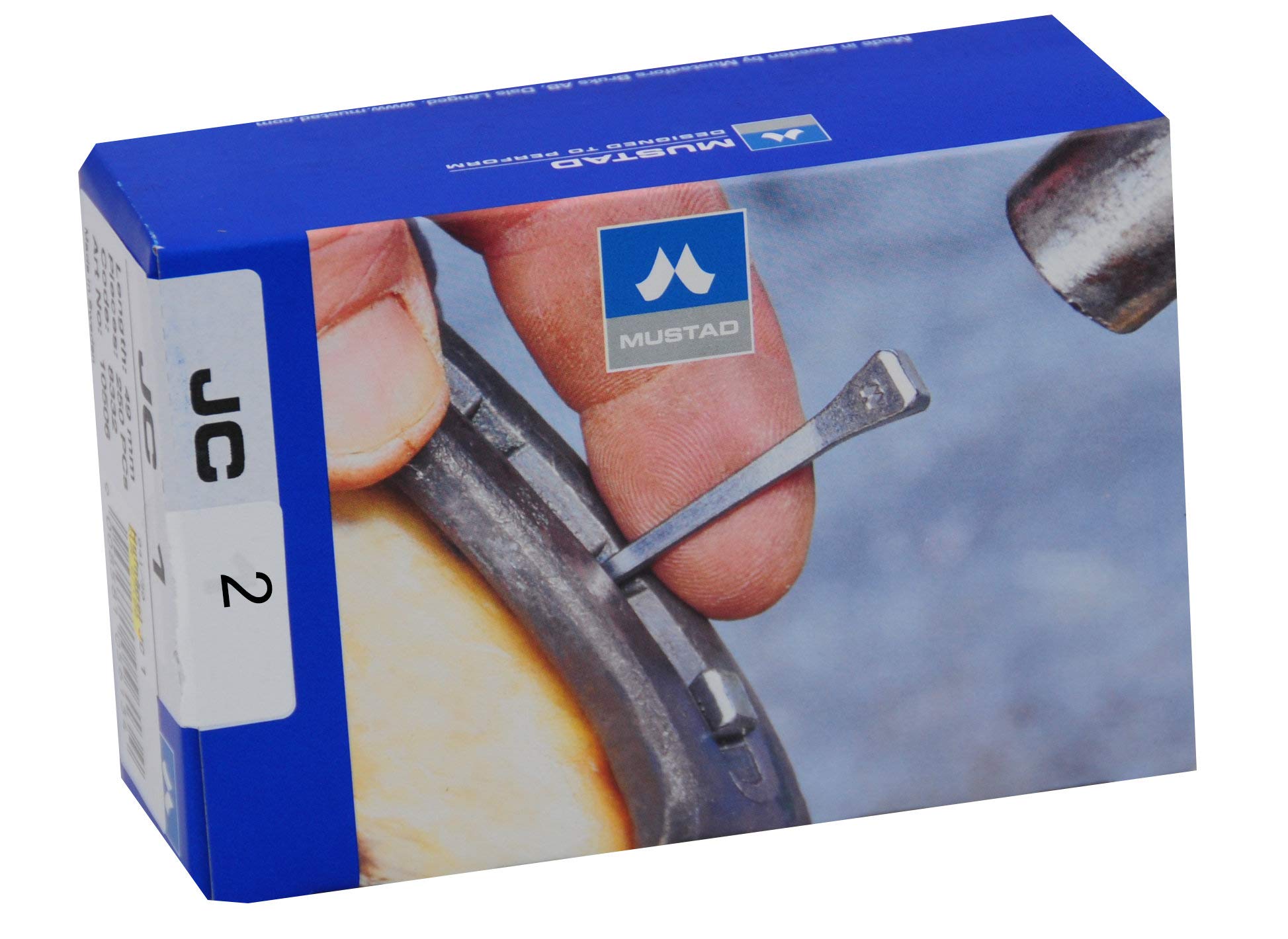 Pack of 250 JC 2 Horseshoe Nails - Length: 53 mm