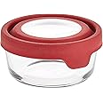 Anchor Hocking TrueSeal Glass Food Storage Container with Airtight Lid, Cherry, 2 Cup,91844AMZ