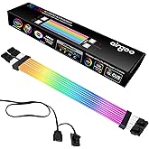 airgoo Addressable RGB GPU Strimer S2, ARGB GPU Power Extension Cable, Include GPU Dual 8-pin 18AWG Wires, for AG-DRGB16 Sign
