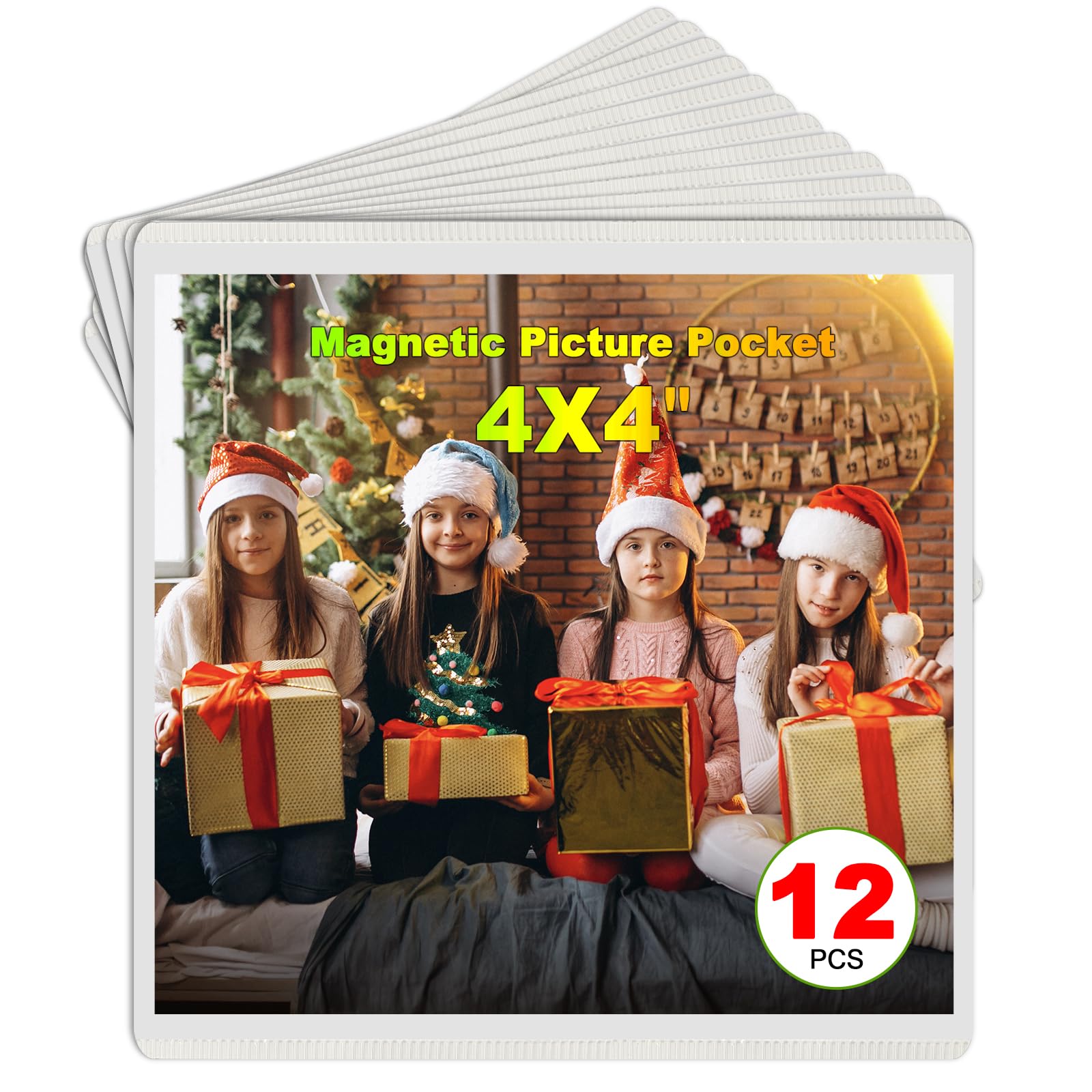 CHUNNIAO White Magnetic Picture Frame 4X4 for