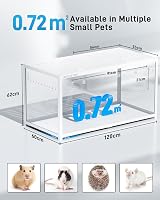 Hamster Cage 3.0 Large Metal Stackable 120x60x62 cm White view 2