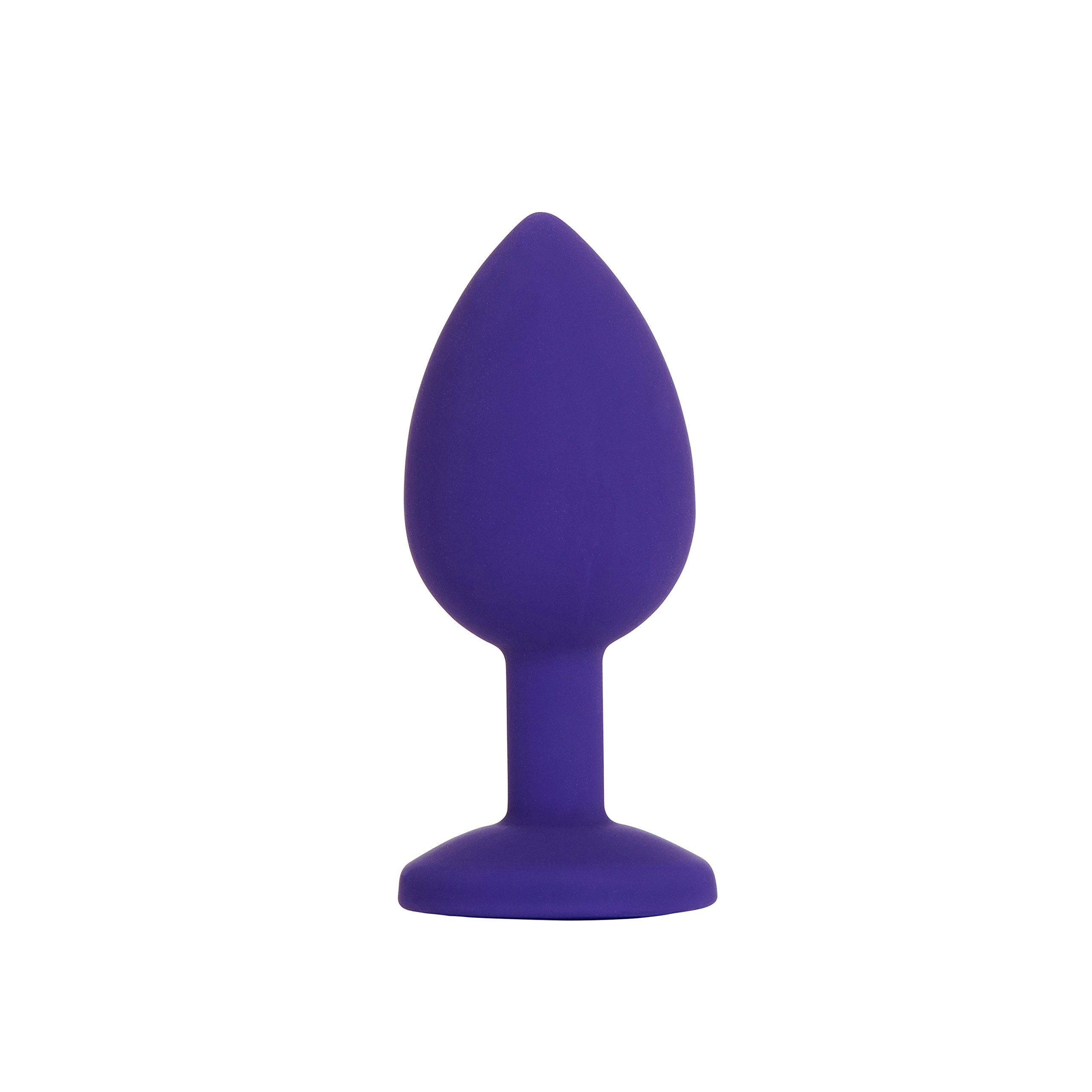 So Divine Bootylicious Purple Butt Plug, 100% quality silicone, 100% waterproof for use in the bath or shower, Insertable length: 5cm, Width: 11cm (widest point), includes velvet bag.