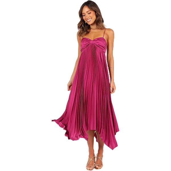 white christmas dresses Pia Pleated Midi Dress – AMUR