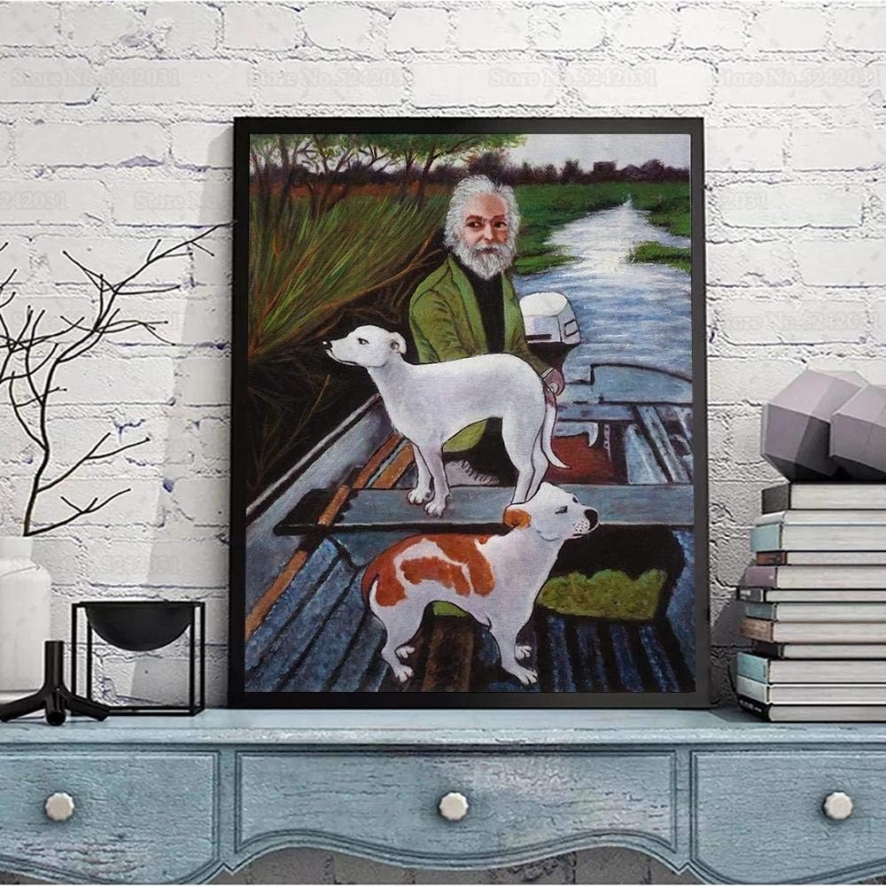 woplmh Goodfellas Poster One Dog Goes This Way Canvas Painting Old Man