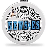 SEIRAA Musical Pocket Mirror Musical Gifts Headlines Don't Sell Papes Sell Papes Musical Compact Mirror (New sies)